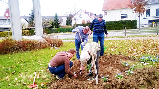 Schneppenhausen schöner machen – Pflanzaktion der SPD